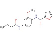 N-[4-(butyrylamino)-2-methoxyphenyl]-2-furamide