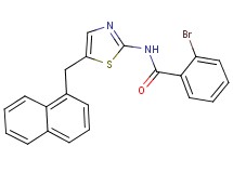 2-bromo-N-[5-(1-naphthylmethyl)-1,3-thiazol-2-yl]benzamide