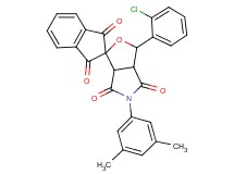3-(2-chlorophenyl)-5-(3,5-dimethylphenyl)-3a,6a-dihydrospiro[furo[3,4-c]pyrrole-1,2'-indene]-1',3',4,6(3H,5H)-tetrone