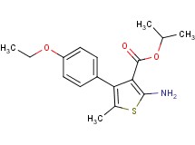 isopropyl 2-amino-4-(4-ethoxyphenyl)-5-methyl-3-thiophenecarboxylate