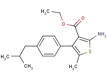 ethyl 2-amino-4-(4-isobutylphenyl)-5-methyl-3-thiophenecarboxylate