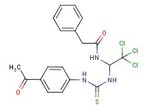 N-[1-({[(4-acetylphenyl)amino]carbonothioyl}amino)-2,2,2-trichloroethyl]-2-phenylacetamide
