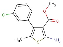 methyl 2-amino-4-(3-chlorophenyl)-5-methyl-3-thiophenecarboxylate