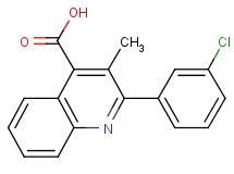 2-(3-chlorophenyl)-3-methyl-4-quinolinecarboxylic acid