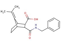 3-[(benzylamino)carbonyl]-7-(1-methylethylidene)bicyclo[2.2.1]heptane-2-carboxylic acid