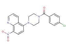 5-[4-(4-chlorobenzoyl)-1-piperazinyl]-8-nitroquinoline