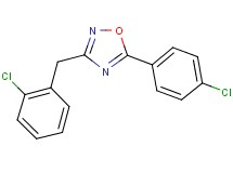 3-(2-chlorobenzyl)-5-(4-chlorophenyl)-1,2,4-oxadiazole