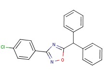 3-(4-chlorophenyl)-5-(diphenylmethyl)-1,2,4-oxadiazole