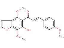 1-(6-hydroxy-4,7-dimethoxy-1-benzofuran-5-yl)-3-(4-methoxyphenyl)-2-propen-1-one