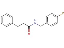 N-(4-fluorobenzyl)-3-phenylpropanamide