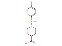 1-[(4-chlorophenyl)sulfonyl]-4-piperidinecarboxylic acid