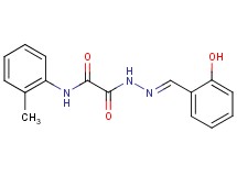 2-[2-(2-hydroxybenzylidene)hydrazino]-N-(2-methylphenyl)-2-oxoacetamide