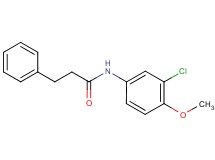 N-(3-chloro-4-methoxyphenyl)-3-phenylpropanamide