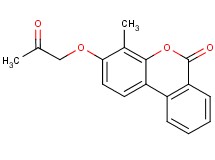 4-methyl-3-(2-oxopropoxy)-6H-benzo[c]chromen-6-one