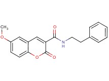 6-methoxy-2-oxo-N-(2-phenylethyl)-2H-chromene-3-carboxamide