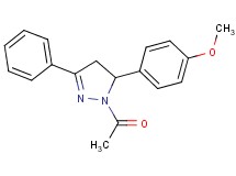 1-acetyl-5-(4-methoxyphenyl)-3-phenyl-4,5-dihydro-1H-pyrazole