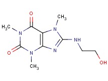8-[(2-hydroxyethyl)amino]-1,3,7-trimethyl-3,7-dihydro-1H-purine-2,6-dione