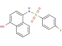 4-fluoro-N-(4-hydroxy-1-naphthyl)benzenesulfonamide