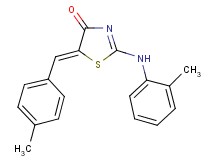 5-(4-methylbenzylidene)-2-[(2-methylphenyl)amino]-1,3-thiazol-4(5H)-one