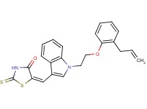 5-({1-[2-(2-allylphenoxy)ethyl]-1H-indol-3-yl}methylene)-2-thioxo-1,3-thiazolidin-4-one