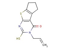 3-allyl-2-mercapto-3,5,6,7-tetrahydro-4H-cyclopenta[4,5]thieno[2,3-d]pyrimidin-4-one