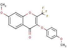 7-methoxy-3-(4-methoxyphenoxy)-2-(trifluoromethyl)-4H-chromen-4-one