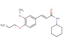 N-cyclohexyl-3-(3-methoxy-4-propoxyphenyl)acrylamide