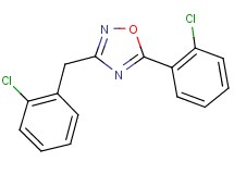 3-(2-chlorobenzyl)-5-(2-chlorophenyl)-1,2,4-oxadiazole