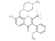 7-hydroxy-3-(2-methoxyphenyl)-8-[(4-methyl-1-piperazinyl)methyl]-2-(trifluoromethyl)-4H-chromen-4-one