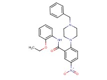 2-(4-benzyl-1-piperazinyl)-N-(2-ethoxyphenyl)-5-nitrobenzamide
