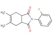 2-(2-fluorophenyl)-5,6-dimethyl-3a,4,7,7a-tetrahydro-1H-isoindole-1,3(2H)-dione