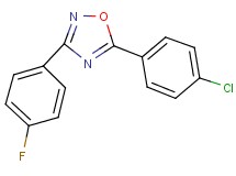 5-(4-chlorophenyl)-3-(4-fluorophenyl)-1,2,4-oxadiazole