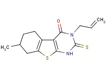 3-allyl-7-methyl-2-thioxo-2,3,5,6,7,8-hexahydro[1]benzothieno[2,3-d]pyrimidin-4(1H)-one