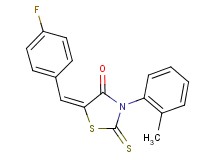 5-(4-fluorobenzylidene)-3-(2-methylphenyl)-2-thioxo-1,3-thiazolidin-4-one