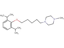 1-[5-(2,6-diisopropylphenoxy)pentyl]-4-methylpiperazine
