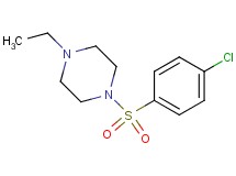 1-[(4-chlorophenyl)sulfonyl]-4-ethylpiperazine