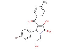 5-(4-bromophenyl)-3-hydroxy-1-(2-hydroxyethyl)-4-(4-methylbenzoyl)-1,5-dihydro-2H-pyrrol-2-one