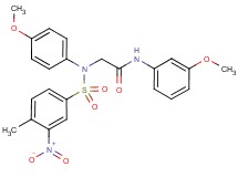 N~1~-(3-methoxyphenyl)-N~2~-(4-methoxyphenyl)-N~2~-[(4-methyl-3-nitrophenyl)sulfonyl]glycinamide