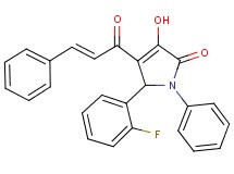 4-cinnamoyl-5-(2-fluorophenyl)-3-hydroxy-1-phenyl-1,5-dihydro-2H-pyrrol-2-one