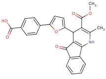 4-{5-[3-(methoxycarbonyl)-2-methyl-5-oxo-4,5-dihydro-1H-indeno[1,2-b]pyridin-4-yl]-2-furyl}benzoic acid