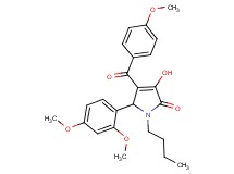 1-butyl-5-(2,4-dimethoxyphenyl)-3-hydroxy-4-(4-methoxybenzoyl)-1,5-dihydro-2H-pyrrol-2-one