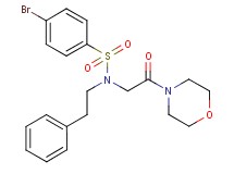 4-bromo-N-[2-(4-morpholinyl)-2-oxoethyl]-N-(2-phenylethyl)benzenesulfonamide