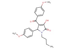1-butyl-3-hydroxy-4-(4-methoxybenzoyl)-5-(4-methoxyphenyl)-1,5-dihydro-2H-pyrrol-2-one
