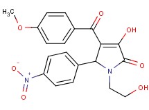 3-hydroxy-1-(2-hydroxyethyl)-4-(4-methoxybenzoyl)-5-(4-nitrophenyl)-1,5-dihydro-2H-pyrrol-2-one
