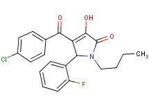 1-butyl-4-(4-chlorobenzoyl)-5-(2-fluorophenyl)-3-hydroxy-1,5-dihydro-2H-pyrrol-2-one
