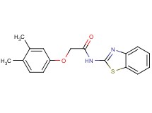 N-1,3-benzothiazol-2-yl-2-(3,4-dimethylphenoxy)acetamide