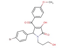 5-(4-bromophenyl)-3-hydroxy-1-(3-hydroxypropyl)-4-(4-methoxybenzoyl)-1,5-dihydro-2H-pyrrol-2-one