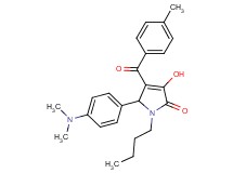 1-butyl-5-[4-(dimethylamino)phenyl]-3-hydroxy-4-(4-methylbenzoyl)-1,5-dihydro-2H-pyrrol-2-one