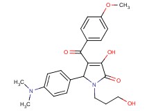 5-[4-(dimethylamino)phenyl]-3-hydroxy-1-(3-hydroxypropyl)-4-(4-methoxybenzoyl)-1,5-dihydro-2H-pyrrol-2-one