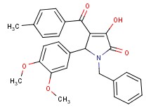 1-benzyl-5-(3,4-dimethoxyphenyl)-3-hydroxy-4-(4-methylbenzoyl)-1,5-dihydro-2H-pyrrol-2-one